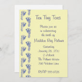 10の小さいつま先 招待状 (正面/裏面)