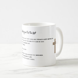 10の戒め – オリジナルの上位10のリスト コーヒーマグカップ