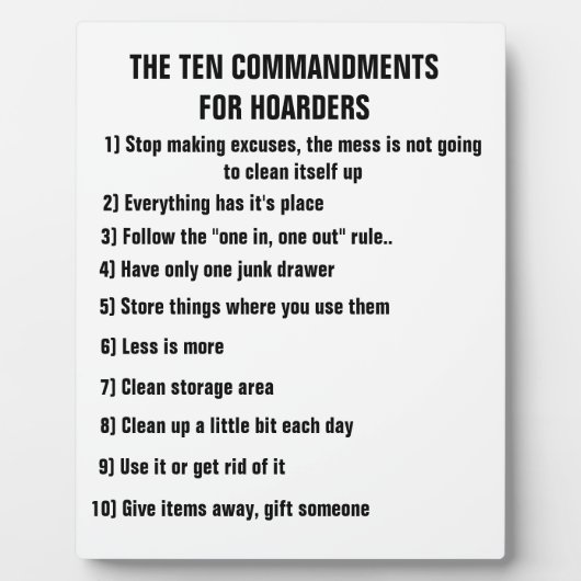 10の戒め フォトプラーク (正面)