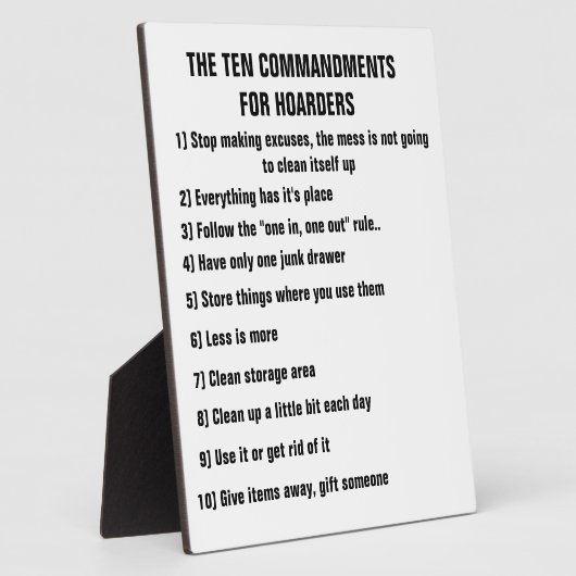 10の戒め フォトプラーク (側面)