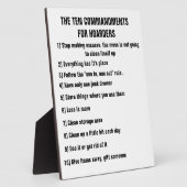 10の戒め フォトプラーク (側面)