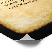 10の戒め – ブラウン ポスター (角)