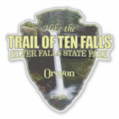 10の秋の軌跡(矢印) シール (正面)