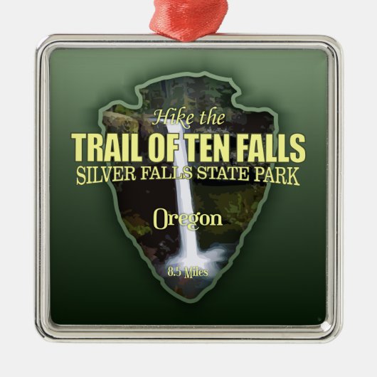 10の秋の軌跡(矢印) メタルオーナメント (正面)