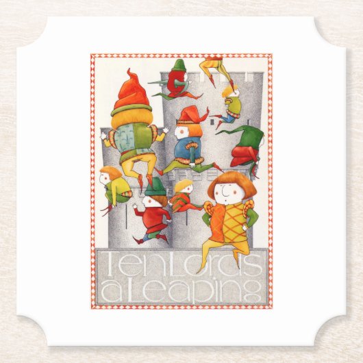 10の領主は跳躍するチケット紙コースター ペーパーコースター (正面)