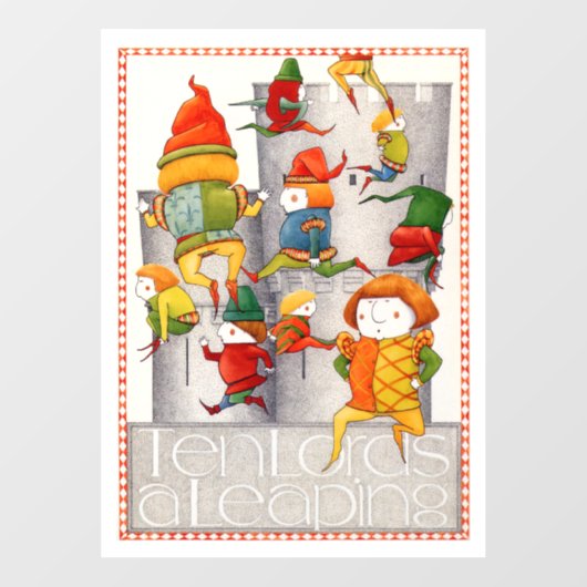 10の領主は8x11の窓を引っ張る ウィンドウサイン (シート)