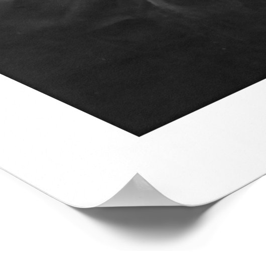 10の黒と白のドレープ華美リーの真珠 ポスター (角)