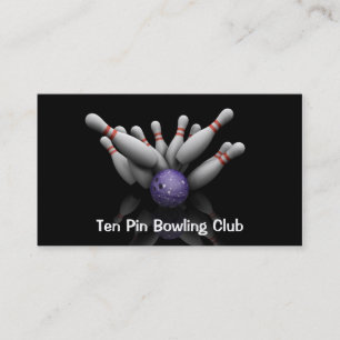 10のPinのボーリングの名刺 名刺
