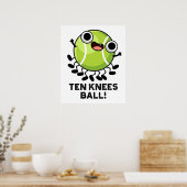 10ひざボーおもしろいルテニスパン ポスター (キッチン)