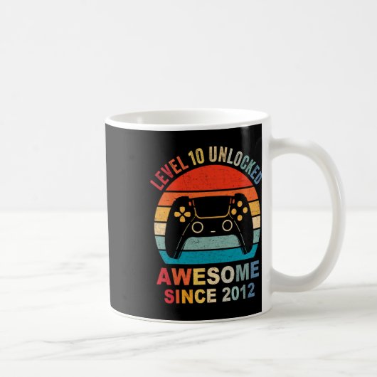 10アンロック2012素晴らしビデオゲーム10誕生日 コーヒーマグカップ (右)