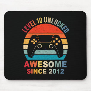 10アンロック2012素晴らしビデオゲーム10誕生日 マウスパッド