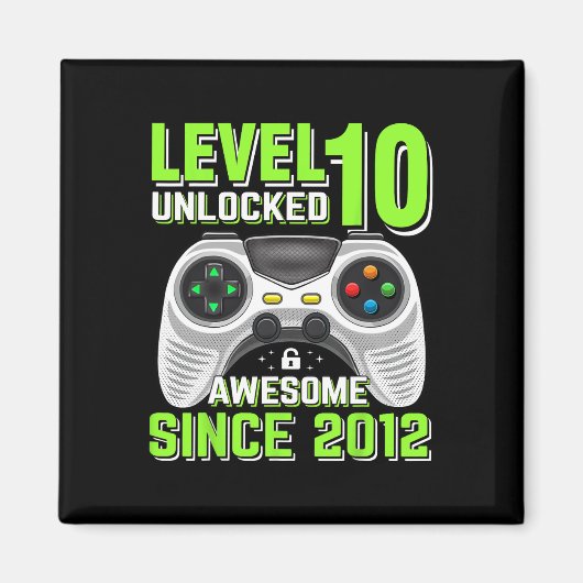 10アンロック2012素晴らしビデオゲーム10誕生日 マグネット (正面)