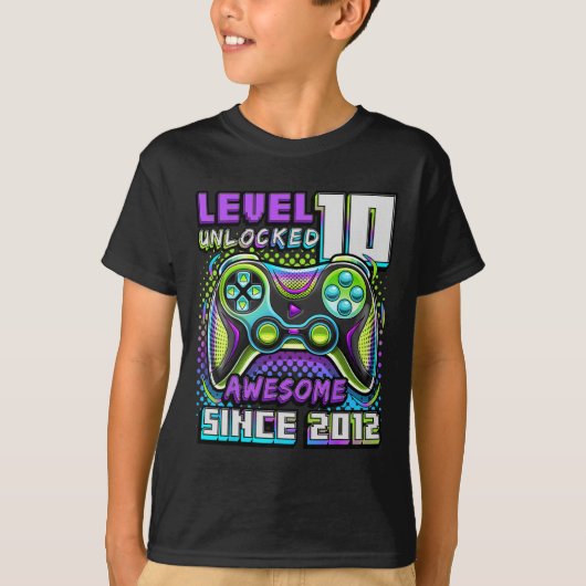 10アンロック2012素晴らしビデオゲーム10誕生日 Tシャツ (正面)