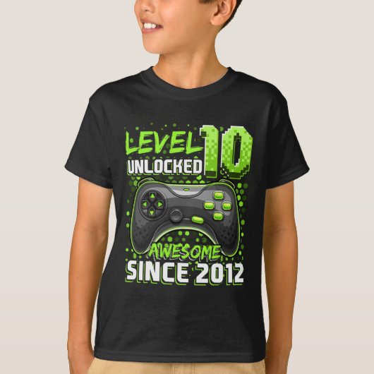 10アンロック2012素晴らしビデオゲーム10誕生日 Tシャツ (正面)