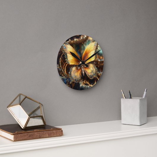 10インチラウンド天然木製枠壁時計 ラウンド壁時計 (オフィス)