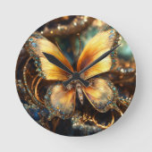 10インチラウンド天然木製枠壁時計 ラウンド壁時計 (正面)