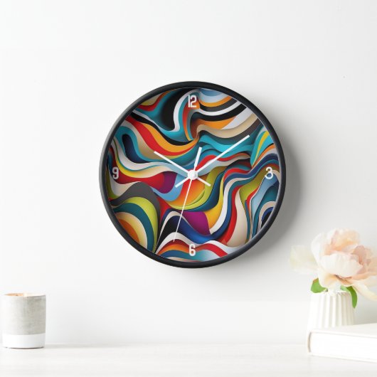 10インチ丸壁クロック(天然木枠あり) 壁時計 (ホーム)