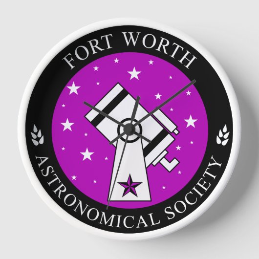 10インチ木時計（木枠あり） 壁時計 (正面)