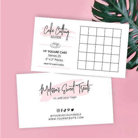 10インチ角ケーキ提供ガイド2x2イベント部分 エンクロージャーカード
