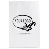 10インチ ギフトバッグ 業務用ロゴ ブランド プロモーション (正面)