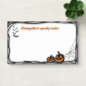 10インチx6インチこうもり、カボチャ、スパイダーウェブ ポストイット (オフィス)