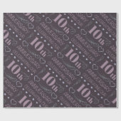 10エレガント周年記念ラ結婚ベンダー ラッピングペーパー (フラット)