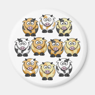 10カウラウンドマグネット マグネット