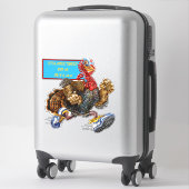 10カスタマイズKターキー走スニェア シール (スーツケース)