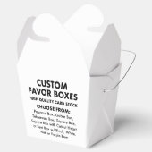 10カスタムパーソナライズされたか小さなテイクアウト特典ボックス フェイバーボックス (オープン)