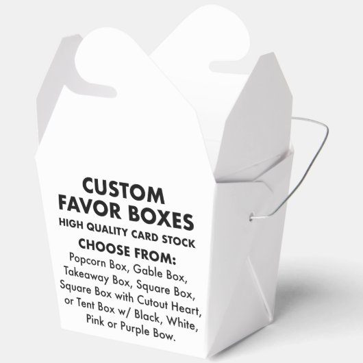 10カスタムパーソナライズされた大テイクアウト特典ボックス フェイバーボックス (見開き)