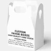 10カスタムパーソナライズされた大切妻用箱 フェイバーボックス (見開き)