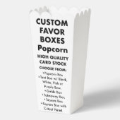 10カスタムパーソナライズされた箱ポップコーン フェイバーボックス (正面)