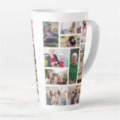 10カスタムフォトコラージュ カフェラテマグ (右アングル)