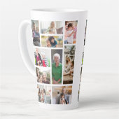 10カスタムフォトコラージュ カフェラテマグ (左アングル)