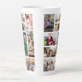 10カスタムフォトコラージュ カフェラテマグ (正面)