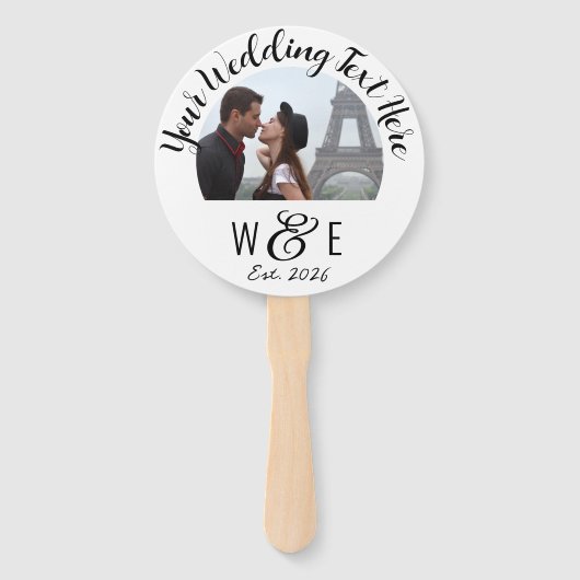 10カスタム文字プログラムのファン結婚式の引き出物 ハンドファン (裏面)