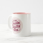 10カスタム番目の誕生日 – 私の2桁の時代で – ツートーンマグカップ (正面左)