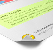 10カラフルイディオム:あなたの灰色マットのための青のアウト ポスター (角)