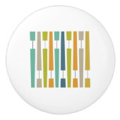 10カラフル世紀中頃の幾何学感嘆符 セラミックノブ (正面)