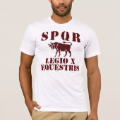 10ガイウス・ユリウス・カエサル有名な第10ローマ軍隊のTシャツ Tシャツ (正面)