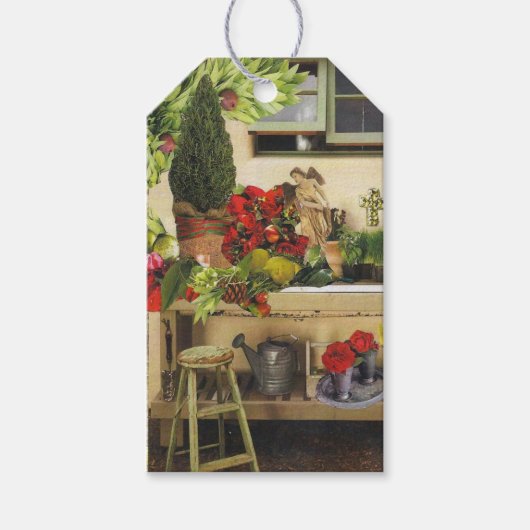 10ギフトラベルとクリスマステーマ ギフトタグ (正面)