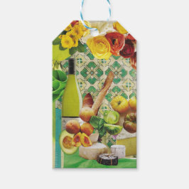 10ギフトラベルと緑のメキシカンタイル ギフトタグ