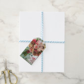 10ギフトラベル付きバラ,シャンパン ギフトタグ (より糸付き)