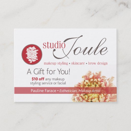 $10クーポンポーリーンを離れて 割引カード (正面)