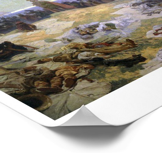 #10グルンワルトの戦いの後、ミュシャ ポスター (角)