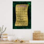 10ゲームのマンドメントポスター ポスター (キッチン)