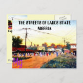 10コピー絵画ラゴス州の通り... ポストカード (正面/裏面)