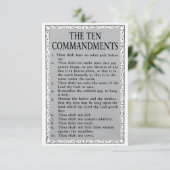 10コマンドのフラットグリーティングカード カード (スタンド正面)