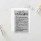 10コマンドのフラットグリーティングカード カード (正面/裏面インサイチュ)