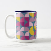 10サイケデリック世紀中葉の紫 ツートーンマグカップ (左)